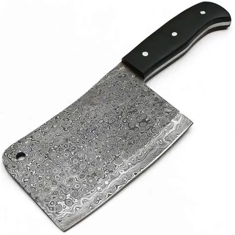 Damascus Cleaver — Heavy Chop